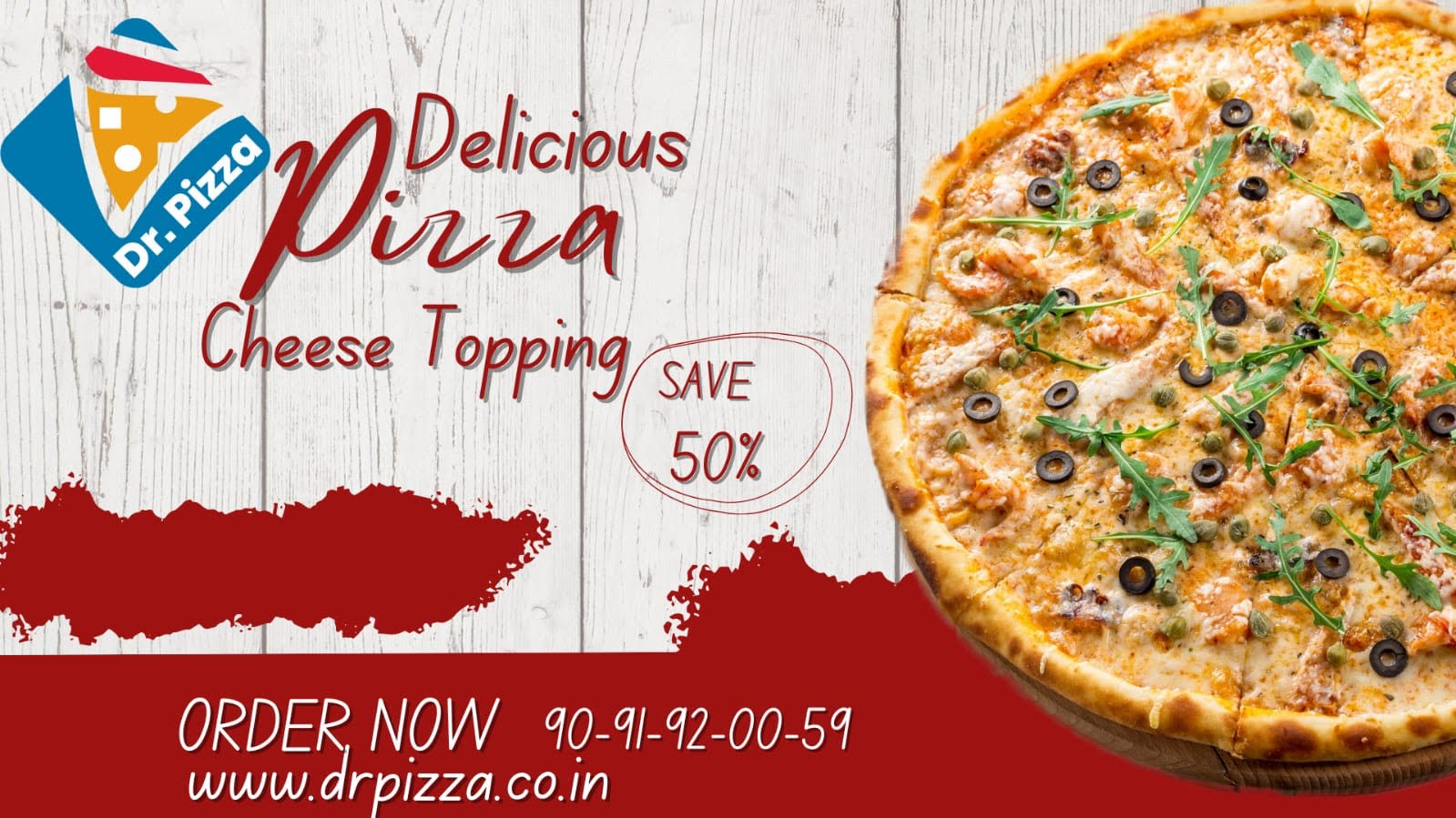 Delicious Cheese Topping Pizza — Save 50%